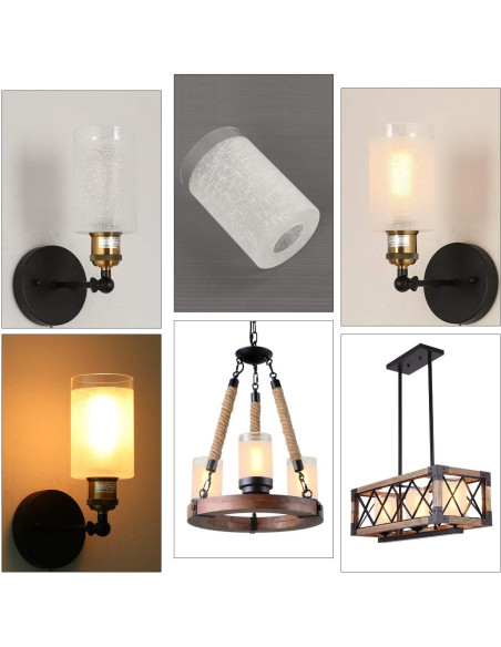 Pantallas de vidrio esmerilado Voguad 9x14 cm, paquete de 3