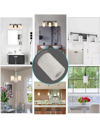 Pantallas de vidrio esmerilado Voguad 9x14 cm, paquete de 3