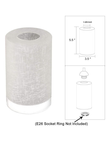 Pantallas de vidrio esmerilado Voguad 9x14 cm, paquete de 3