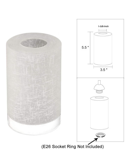 Pantallas de vidrio esmerilado Voguad 9x14 cm, paquete de 3