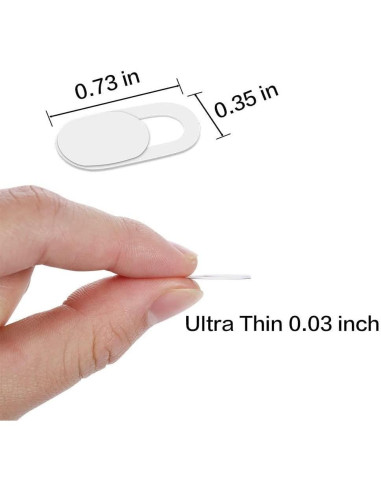Cubierta de Cámara de Privacidad Fonus Blanca para Motorola Edge 2025