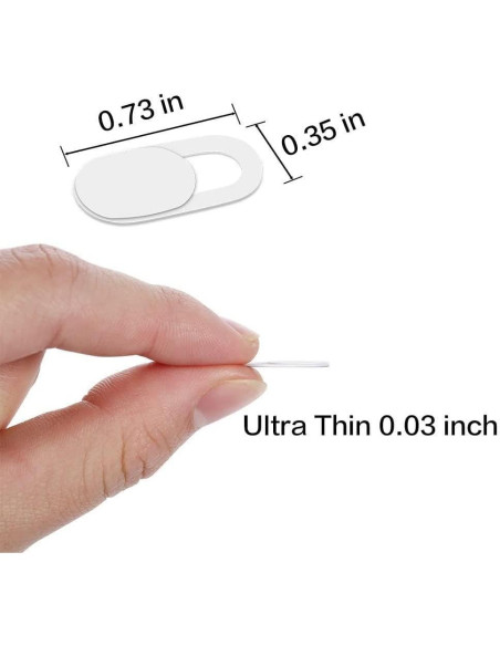 Cubierta de Cámara de Privacidad Fonus Blanca para Motorola Edge 2025