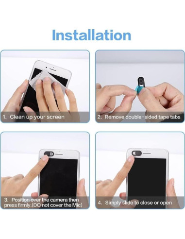 Cubierta de Cámara de Privacidad Fonus Blanca para Motorola Edge 2025