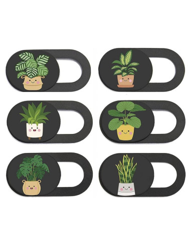 Cubierta de Privacidad para Webcam Sgqtqybk 6PCS - Negro