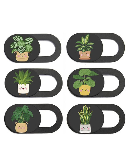 Cubierta de Privacidad para Webcam Sgqtqybk 6PCS - Negro