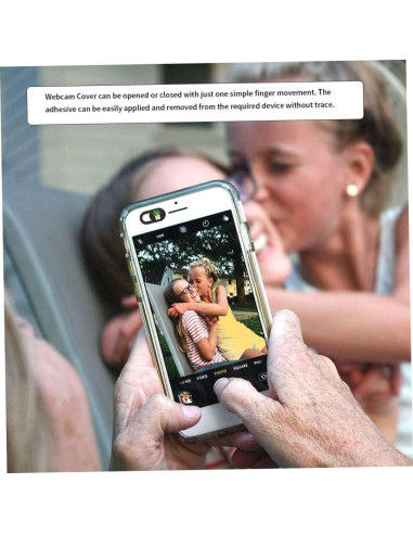 Cubierta de Privacidad para Webcam Sgqtqybk 6PCS - Negro