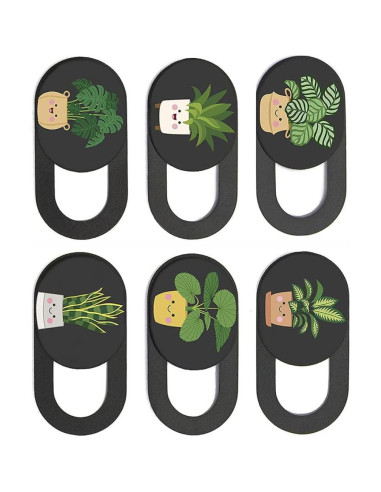 Cubierta de Privacidad para Webcam Sgqtqybk 6PCS - Negro