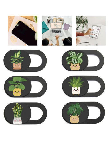 Cubierta de Privacidad para Webcam Sgqtqybk 6PCS - Negro