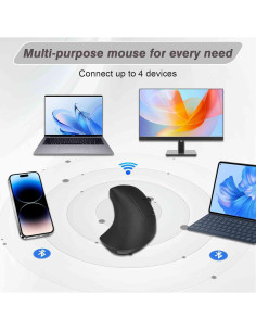 Ratón Ergonómico Inalámbrico UrbanX para Mano Derecha - 85g 2