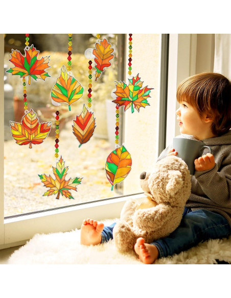 Kit de Manualidades Winlyn 24 Atrapa Rayos Hoja Otoño Kit de Manualidades Winlyn 24 Atrapa Rayos Hoja Otoño