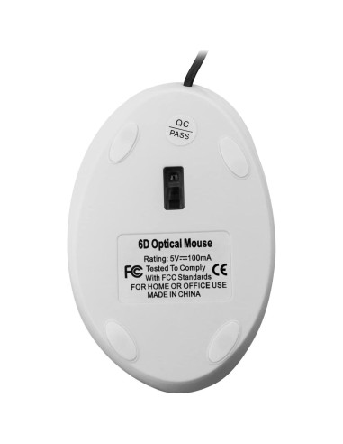 Ratón Vertical Ergonómico YOCUNKER M Blanco 6 Botones USB