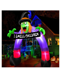 Arco Inflable de Bruja TURNMEON 2.44m con Luces LED