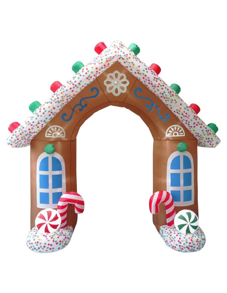 Arco de Jengibre Inflable 2.44 m Fraser Hill Farm con Luces LED