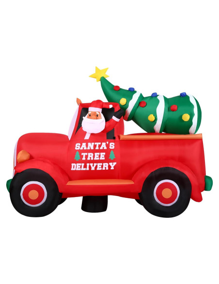 Camión Pickup Inflable de Navidad 6 Pies Fraser Hill Farm