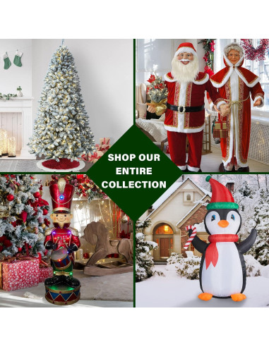 Camión Pickup Inflable de Navidad 6 Pies Fraser Hill Farm