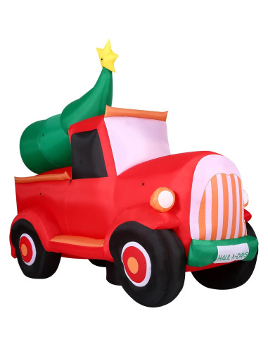 Camión Pickup Inflable de Navidad 6 Pies Fraser Hill Farm