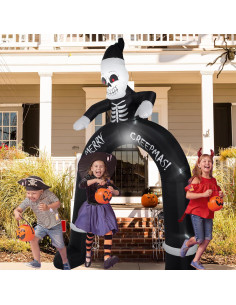 Arco Inflable de Hombre Viejo 3m con Luces LED - InfleasJoiy 2