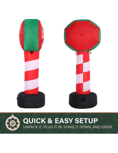 Cartel Inflable Navidad Fraser Hill Farm 1.07 m Santa