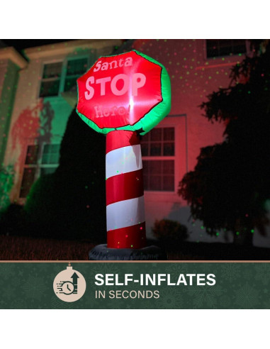 Cartel Inflable Navidad Fraser Hill Farm 1.07 m Santa