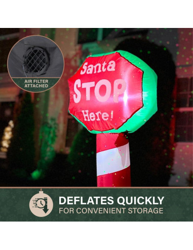 Cartel Inflable Navidad Fraser Hill Farm 1.07 m Santa