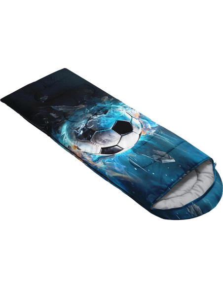 Saco de dormir UEVBF para niños, impermeable y compacto 228.6x81.3cm