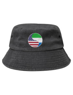 Sombrero de Cubo Unisex Algodón Yin Yang América Sierra Leona