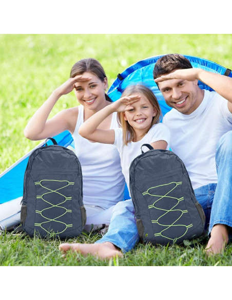 12 Mochilas Plegables Azules Dansydaisy 43 cm para Viajes