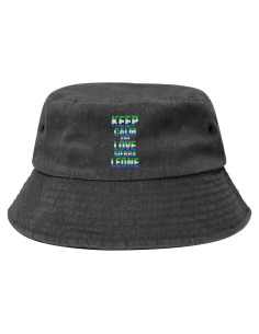 Sombrero de Cubo Unisex KCNSEZA Algodón Lavado Negro