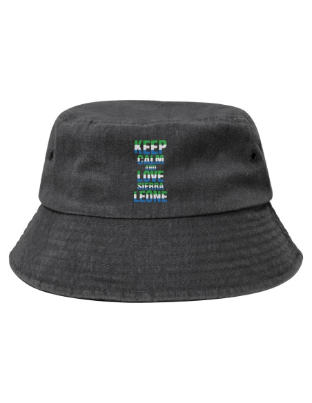 Sombrero de Cubo Unisex KCNSEZA Algodón Lavado Negro