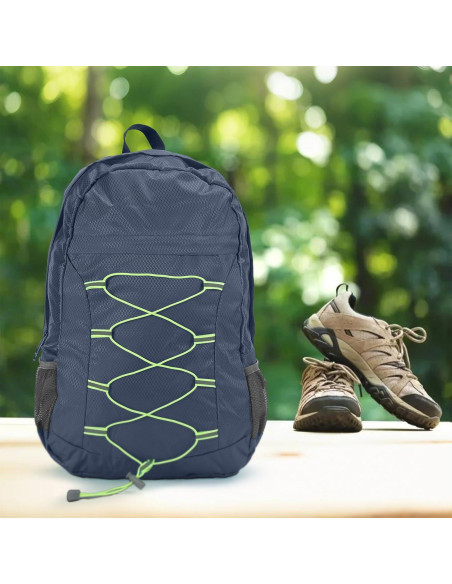 12 Mochilas Plegables Azules Dansydaisy 43 cm para Viajes