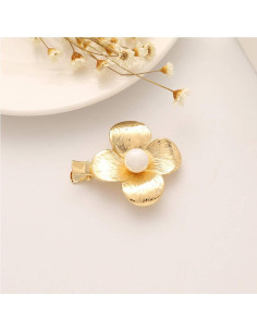 Pinzas de cabello Numblartd 5Pcs con perlas sintéticas doradas 2