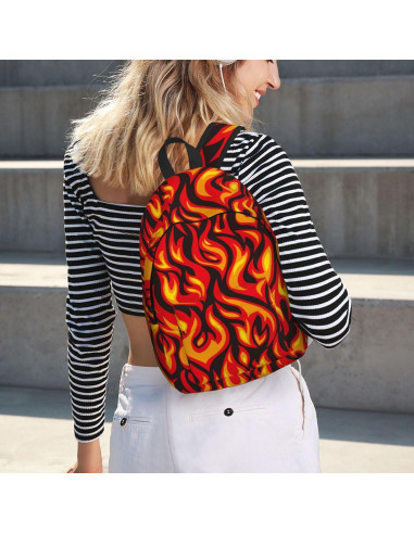 Mochila Lona Cool Fire 15" para Niños y Adultos - Ligera