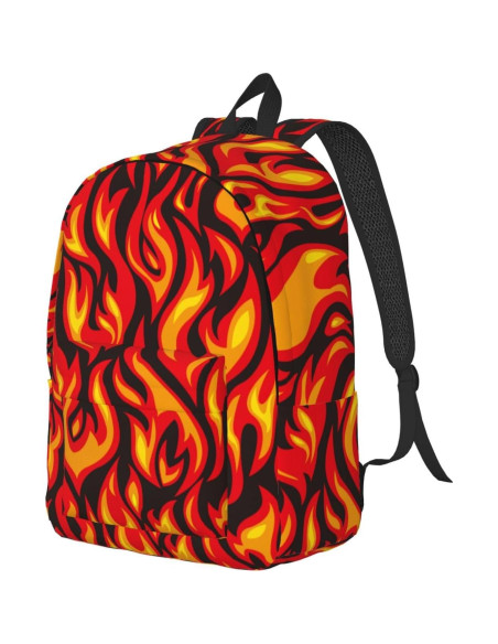 Mochila Lona Cool Fire 15" para Niños y Adultos - Ligera