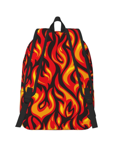 Mochila Lona Cool Fire 15" para Niños y Adultos - Ligera