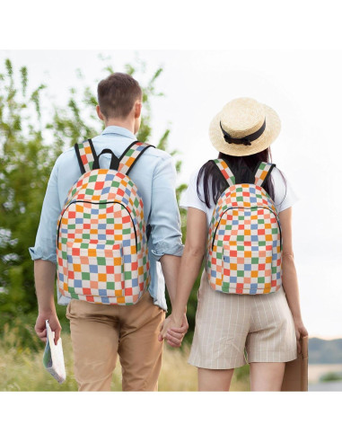 Mochila Lona Retro Vintage 15" GVGOAGL para Niños y Adultos