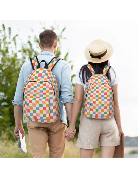 Mochila Lona Retro Vintage 15" GVGOAGL para Niños y Adultos