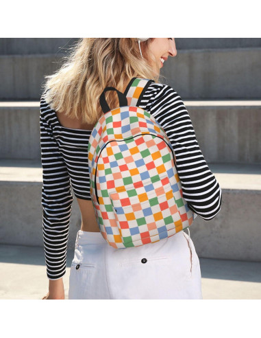 Mochila Lona Retro Vintage 15" GVGOAGL para Niños y Adultos