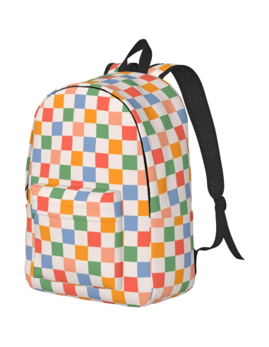 Mochila Lona Retro Vintage 15" GVGOAGL para Niños y Adultos