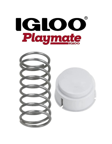 Botón y Resorte de Reemplazo Igloo para Cooler Playmate
