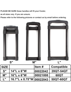 Mango Telescópico HQAPR para Neveras 50/60 Qt - Repuesto 2
