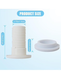 Paquete de 2 tapones de drenaje Leewuios 3.81 cm para enfriadores Coleman 2