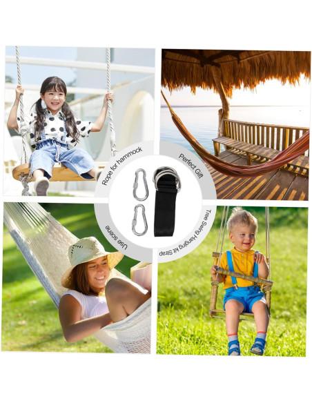 Kit de Suspensión de Hamaca Milisten - Correas Duraderas 200cm