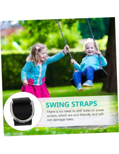 Cintas de Hamaca Happyyami 2 Piezas Alta Resistencia 200x4.8cm 2