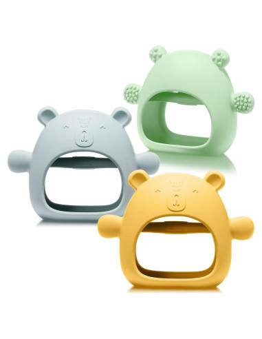 Chumia 3 Mordedores de Silicona para Bebés 0-6 Meses
