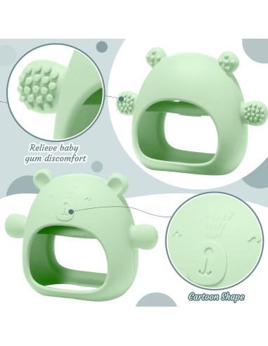 Chumia 3 Mordedores de Silicona para Bebés 0-6 Meses