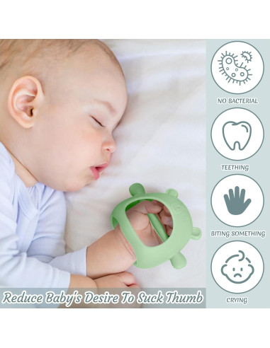 Chumia 3 Mordedores de Silicona para Bebés 0-6 Meses