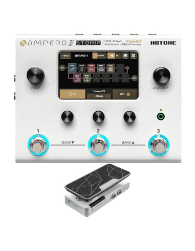 Procesador de Efectos Múltiples HOTONE Ampero II Stomp + Pedal