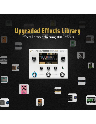 Procesador de Efectos Múltiples HOTONE Ampero II Stomp + Pedal