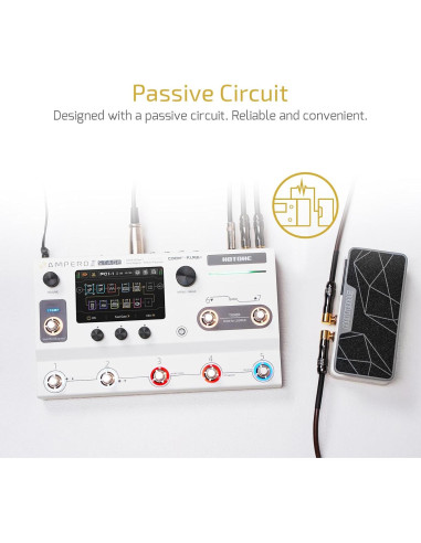 Procesador de Efectos Múltiples HOTONE Ampero II Stomp + Pedal