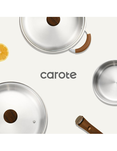 Juego de Utensilios de Cocina CAROTE 10 Piezas Acero Inoxidable